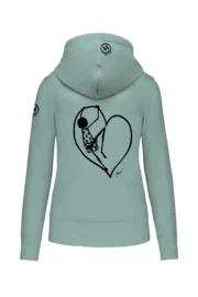 Women's hoodie "Pina" FEDRA ZIP - Image 3
