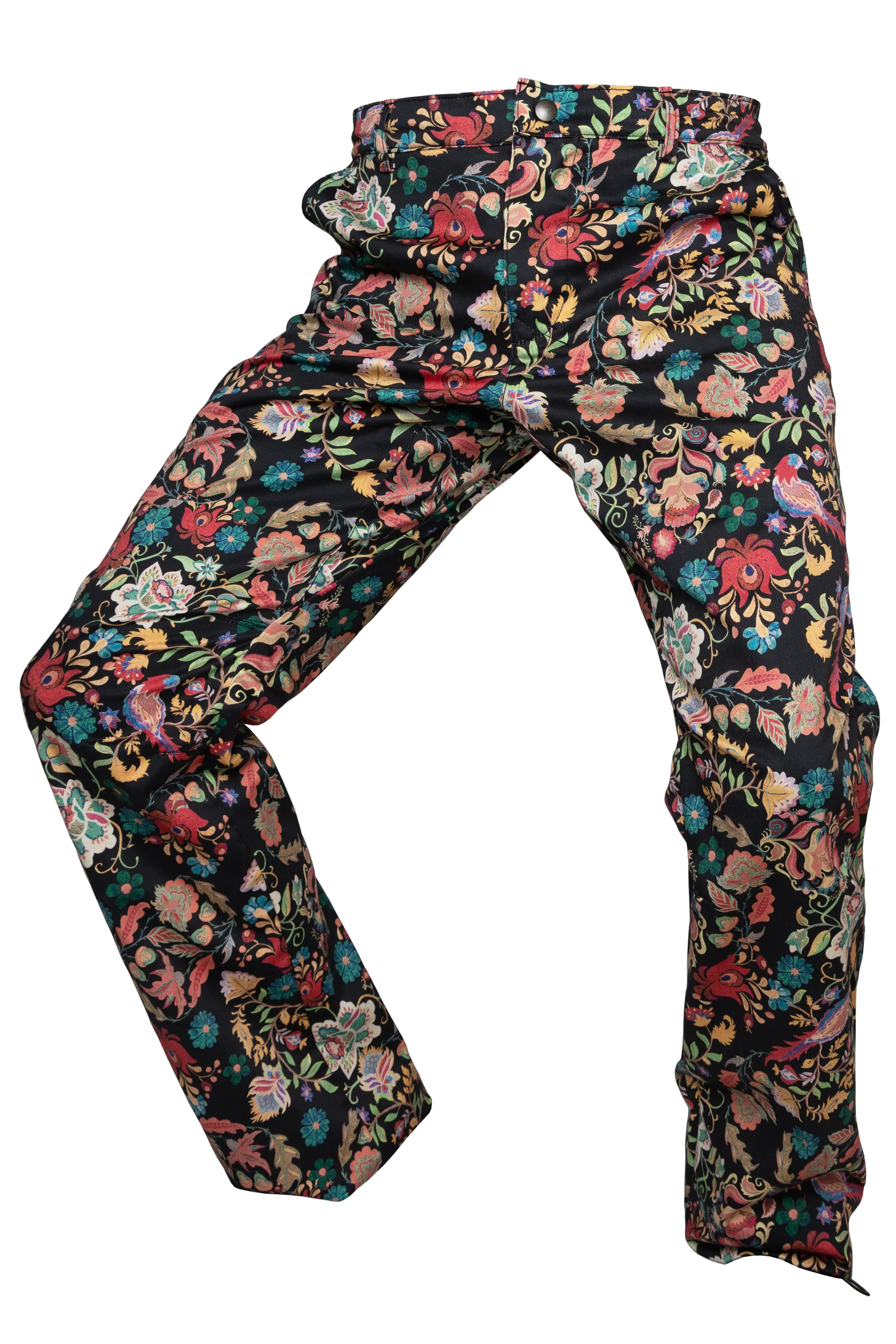 Men's black floral climbing trousers - BILLY 2 Monvic
