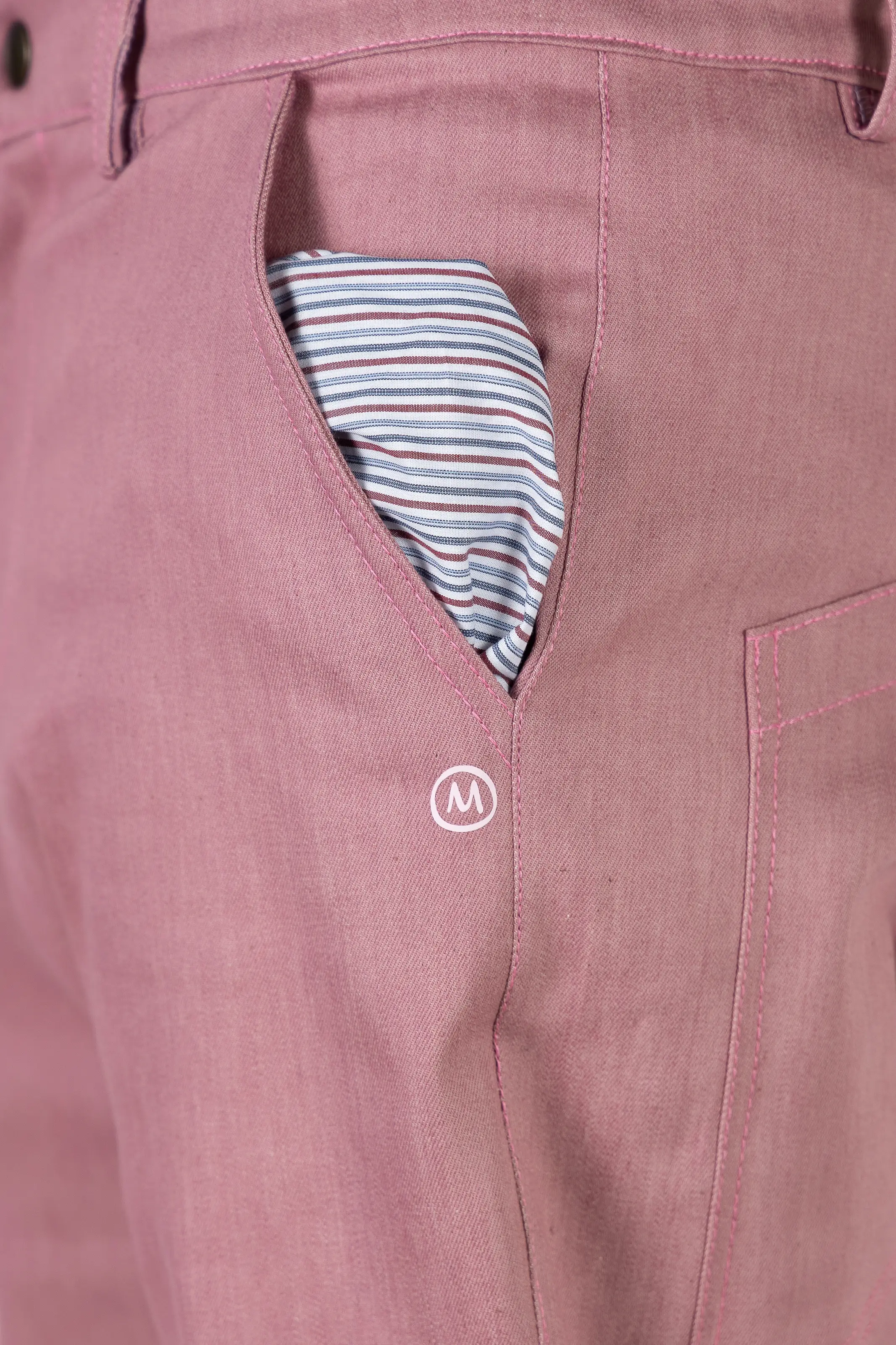 Jean homme en denim doux rose clair - BILLY 2 Monvic