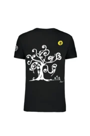 T-shirt d'escalade homme - coton bio noir - "Tree" - HASH ORGANIC MONVIC