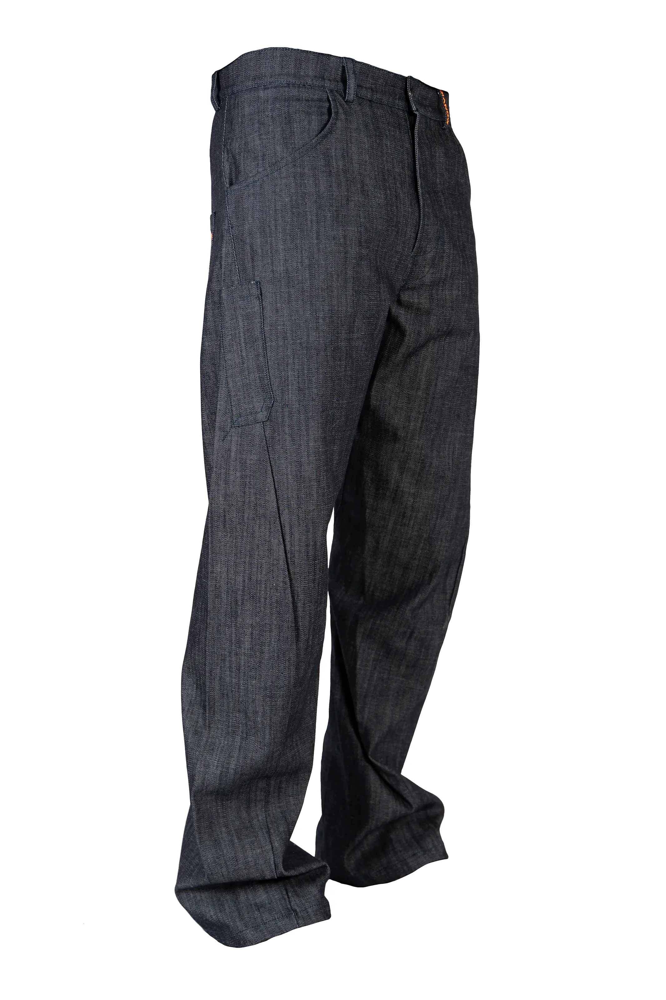 Jeans uomo denim loose fit cuciture blu - GEO Monvic