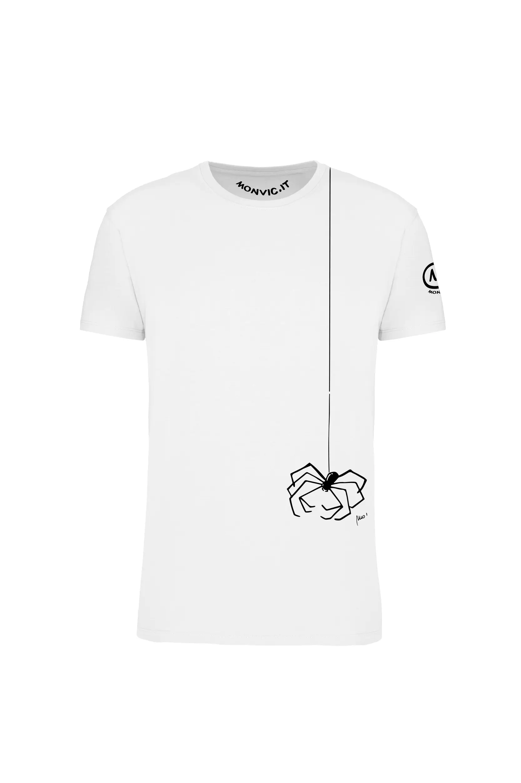 t-shirt arrampicata uomo SPIDER - HASH MONVIC- white copia T-shirt Homme "Spider" HASH ORGANIC – Image 1