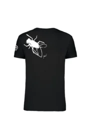 t-shirt arrampicata uomo nero - MOSCA - HASH MONVIC retro