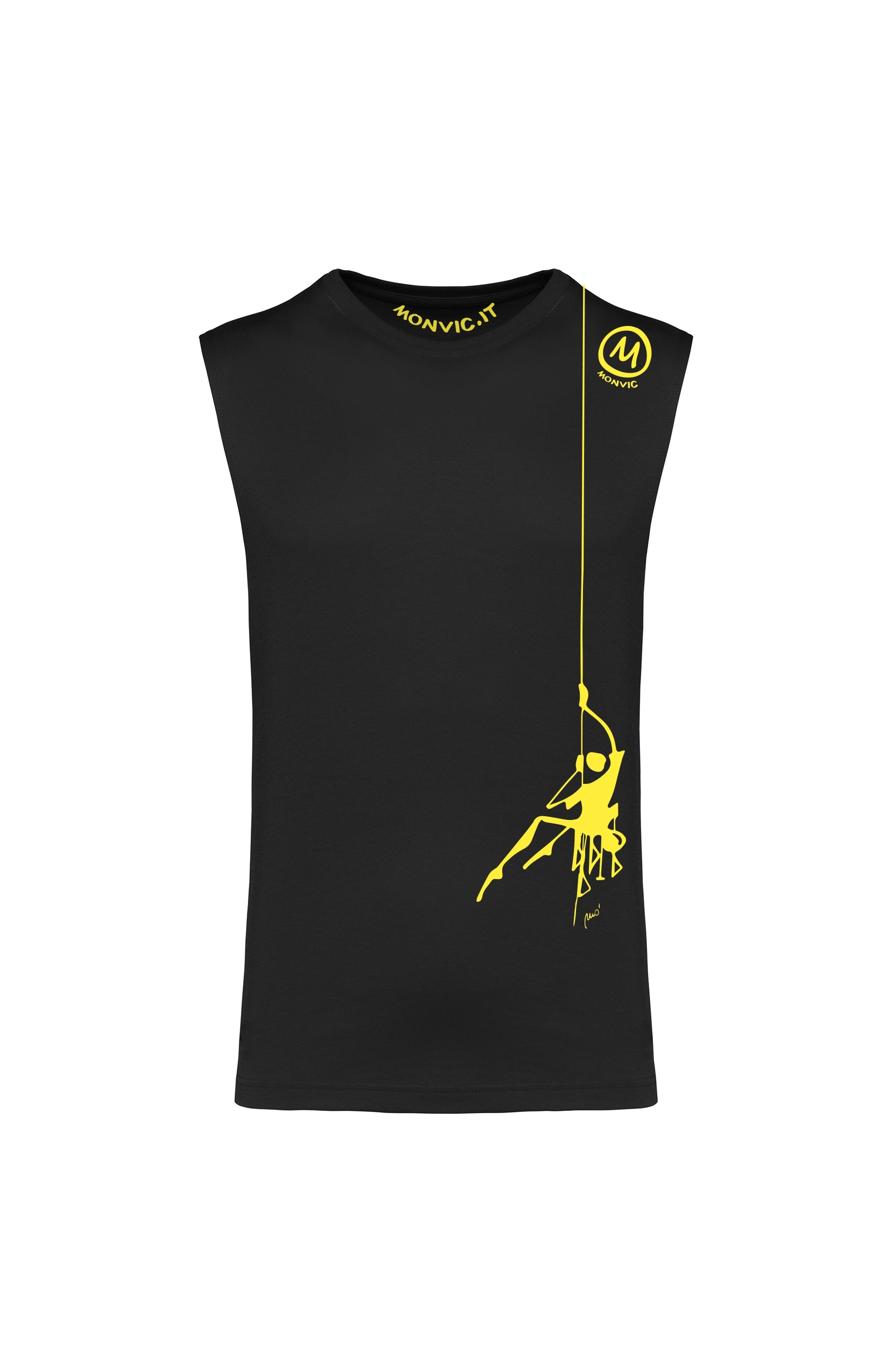 t-shirt senza maniche uomo - nero - GERD - CUT MONVIC t-shirt senza maniche uomo - nero - GERD - CUT MONVIC