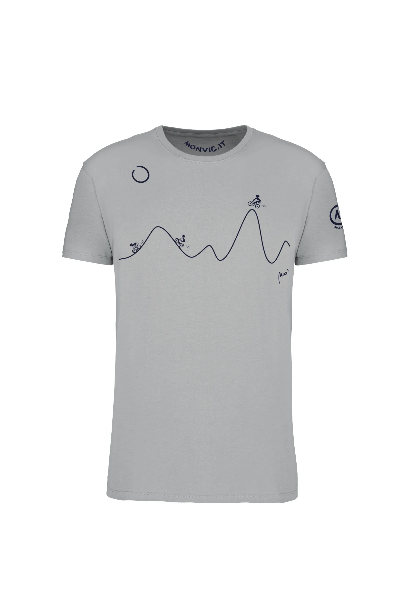Men's Bike Organic Cotton T-shirt Men's Bike Organic Cotton T-shirt grey