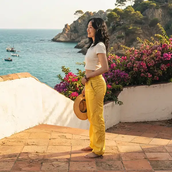 Novità estate 2026 by Monvic: pantaloni donna VIOLET gialli